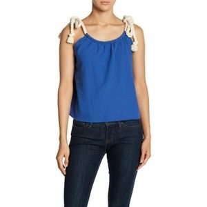 NWT endless rose blue tank with ropes - M